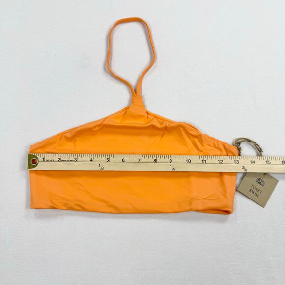 Free People Toast Swim Women’s Apex Halter Bikini Top Medium Nectarine Orange - Picture 5 of 9